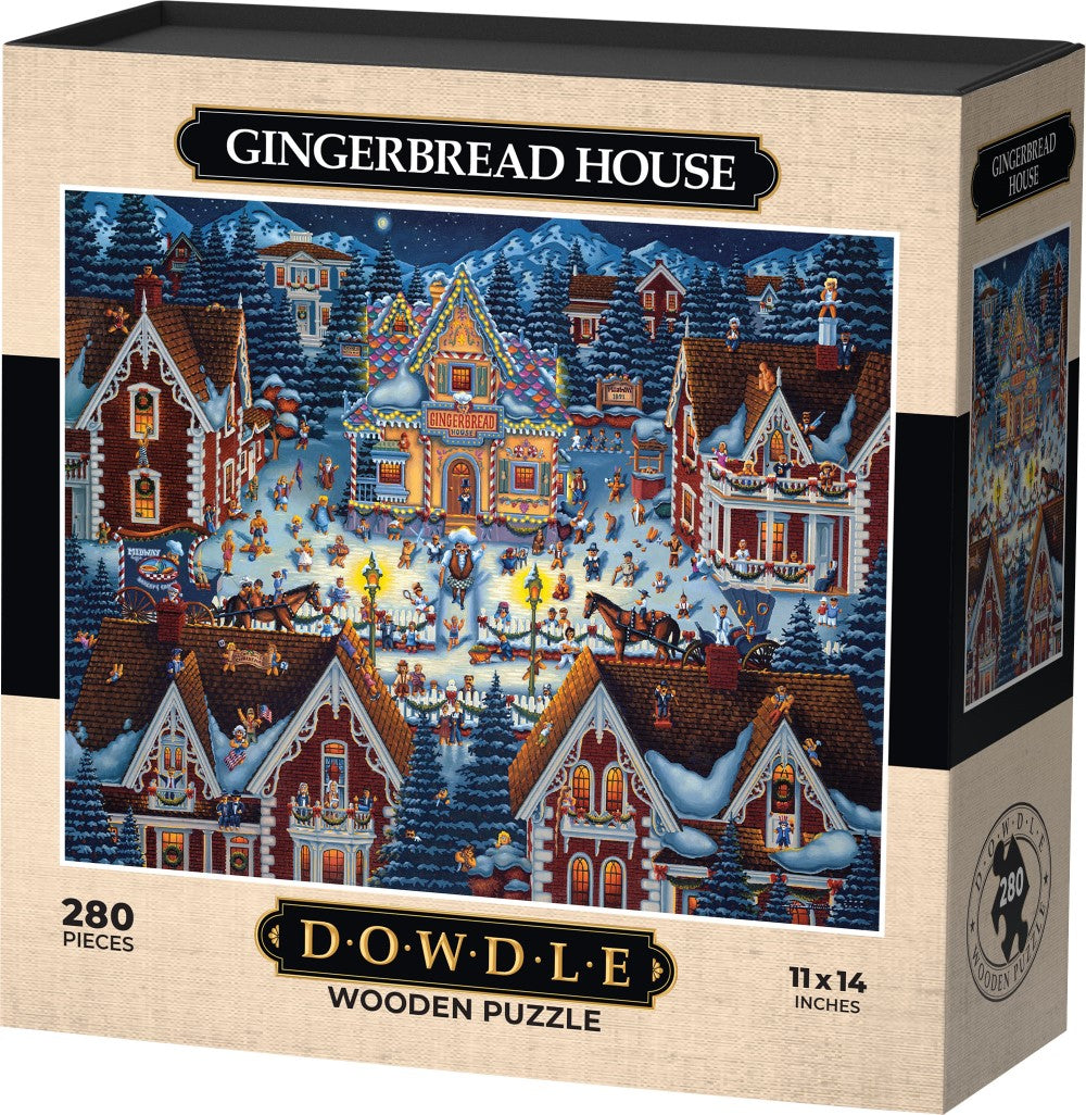 Gingerbread House - Wooden Puzzle