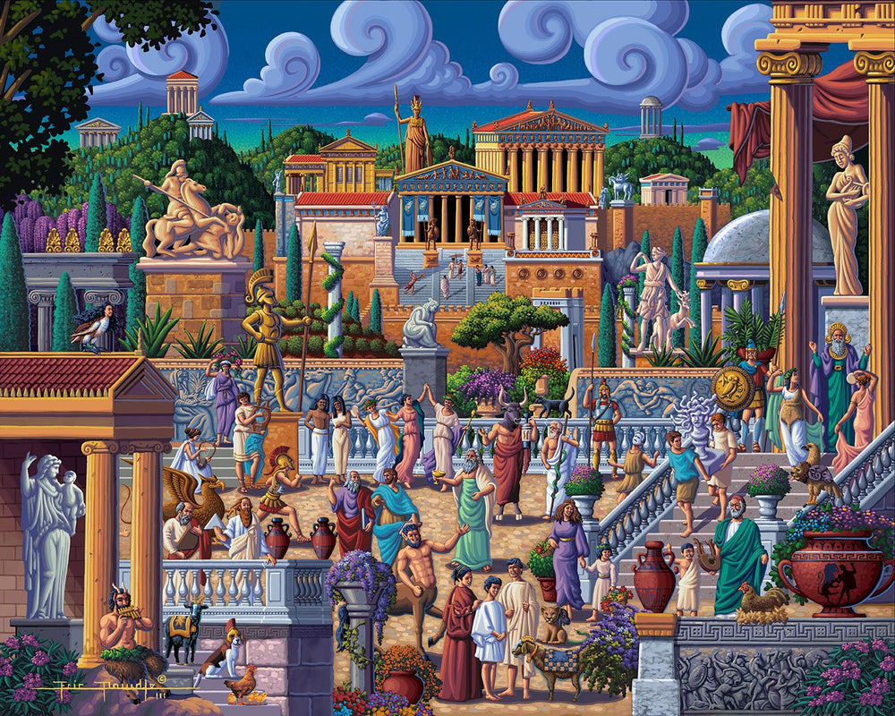 Greece Canvas Gallery Wrap