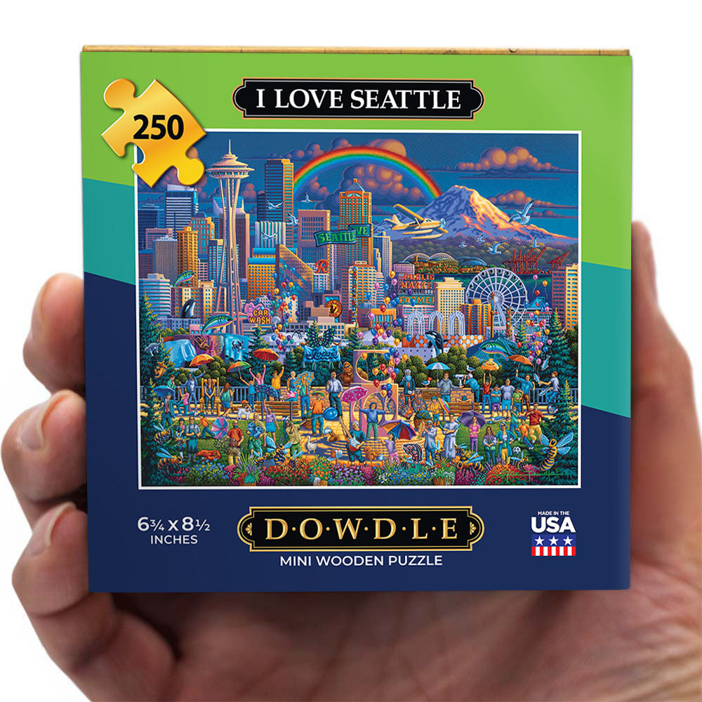 I Love Seattle - Mini Puzzle - 250 Piece