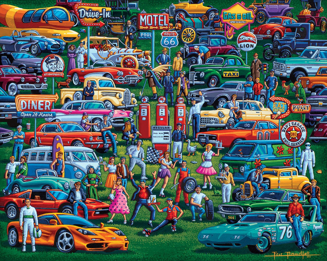 History of Cars - Mini Puzzle - 250 Piece