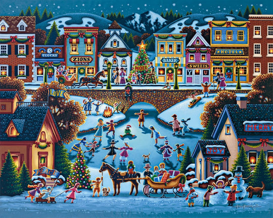 Hometown Christmas - Wooden Puzzle