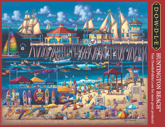 Huntington Beach Canvas Gallery Wrap