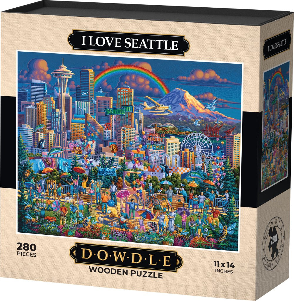 I Love Seattle - Wooden Puzzle