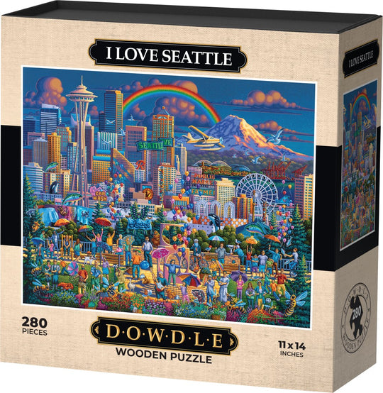 I Love Seattle - Wooden Puzzle