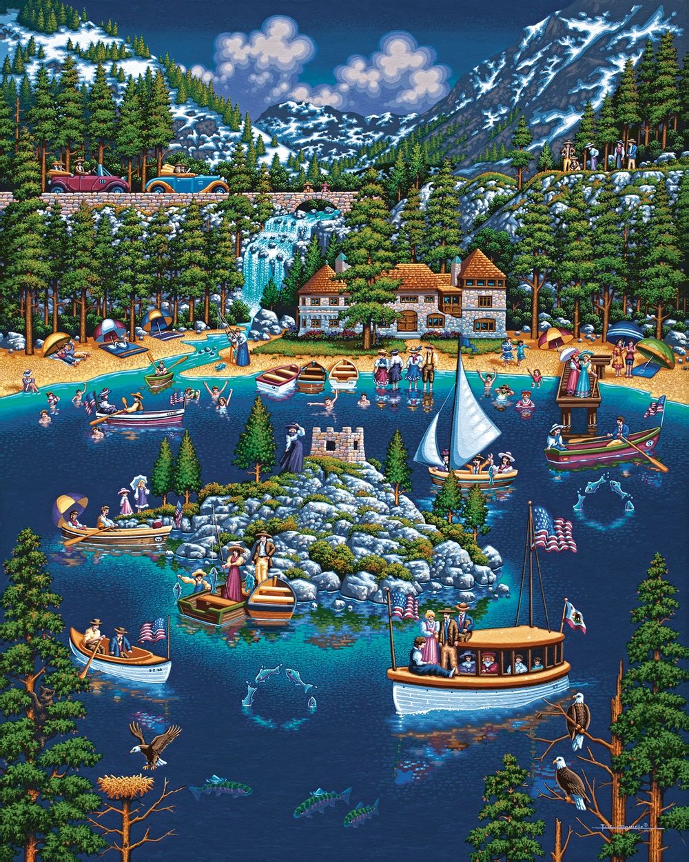 Lake Tahoe - Wooden Puzzle