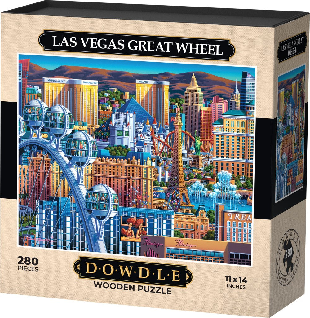 Las Vegas Great Wheel - Wooden Puzzle
