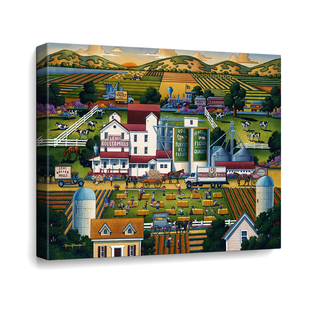 Lehi Roller Mills Canvas Gallery Wrap