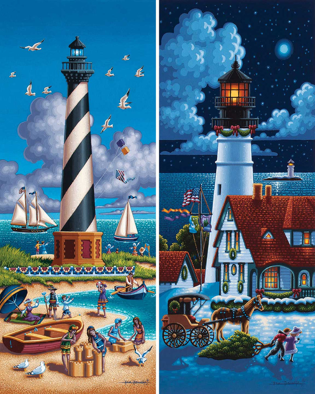Lighthouses North - Personal Puzzle - 210 Piece