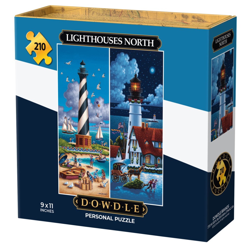 Lighthouses North - Personal Puzzle - 210 Piece