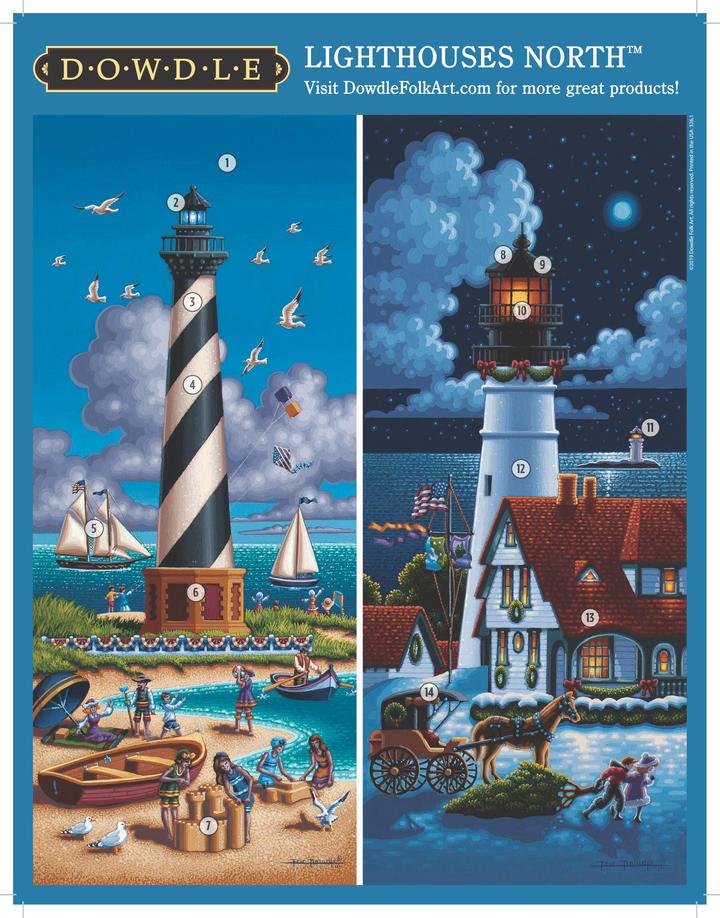 Lighthouses North - Mini Puzzle - 250 Piece
