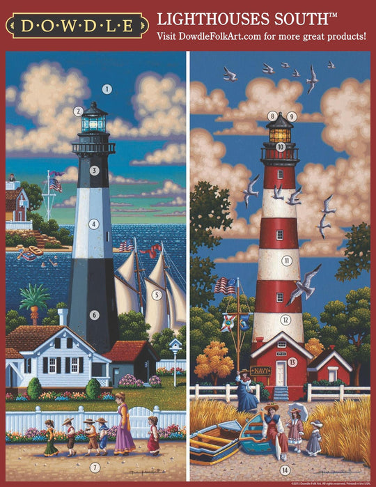 Lighthouses South - Mini Puzzle - 250 Piece
