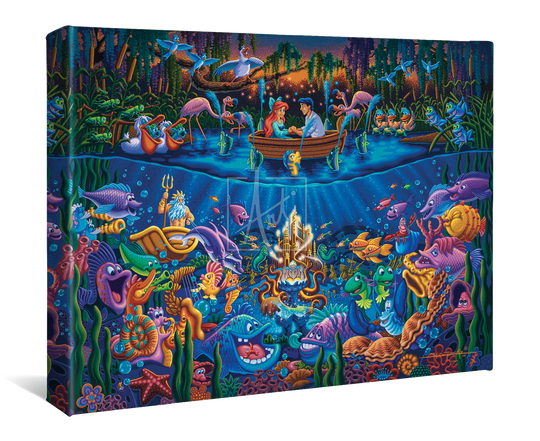 The Little Mermaid Part of Your World Gallery Wrap Canvas