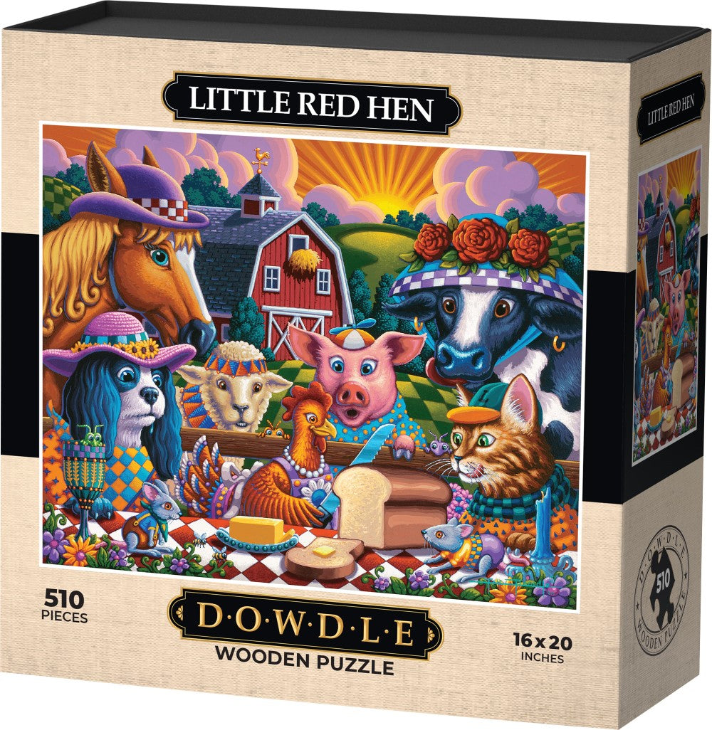 Little Red Hen - Wooden Puzzle