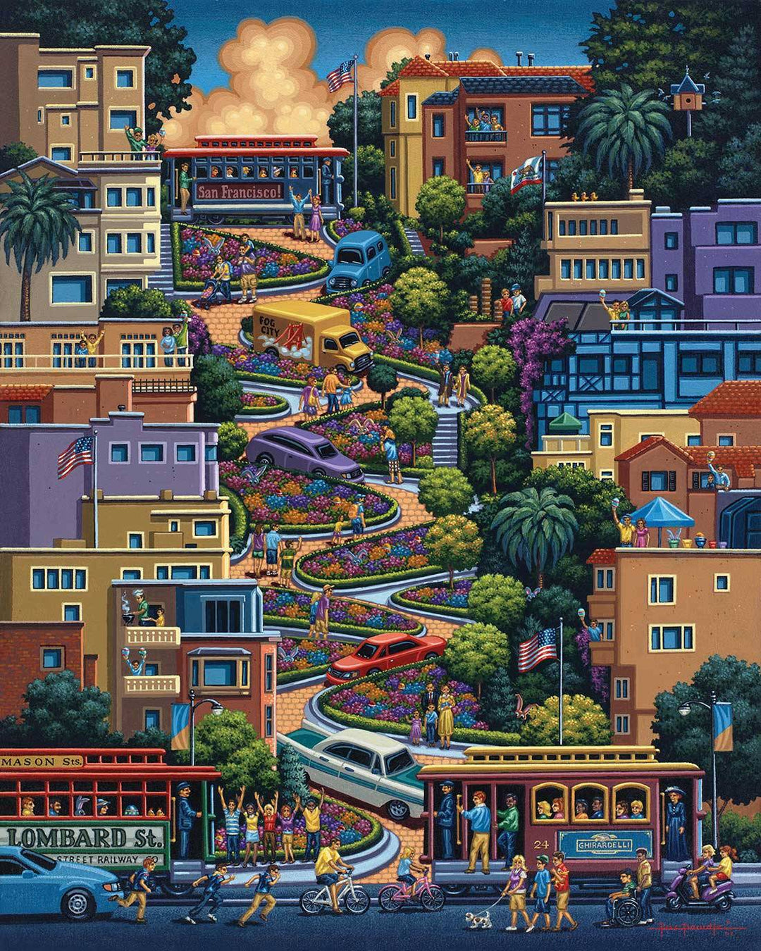 Lombard Street Canvas Gallery Wrap