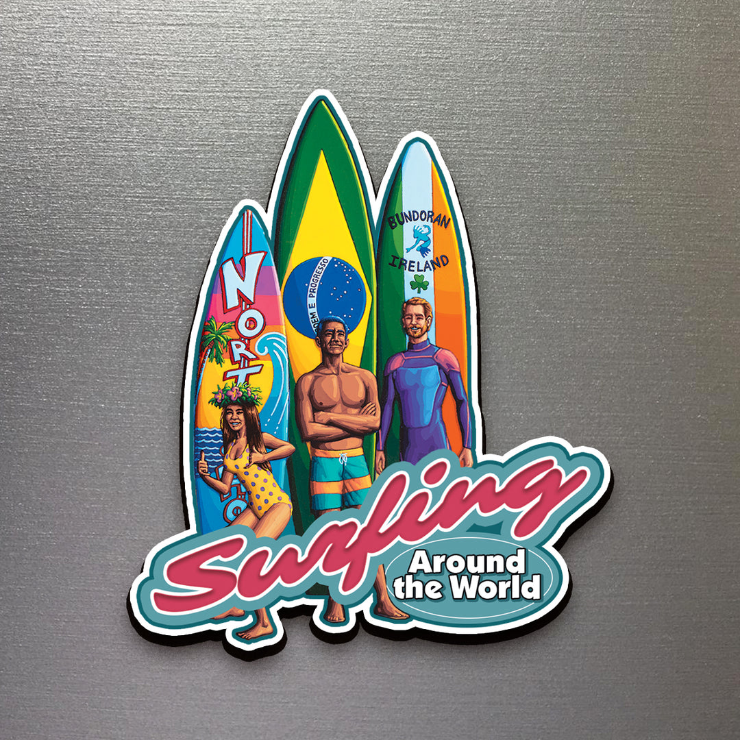 Surfing Around the World - Magnet