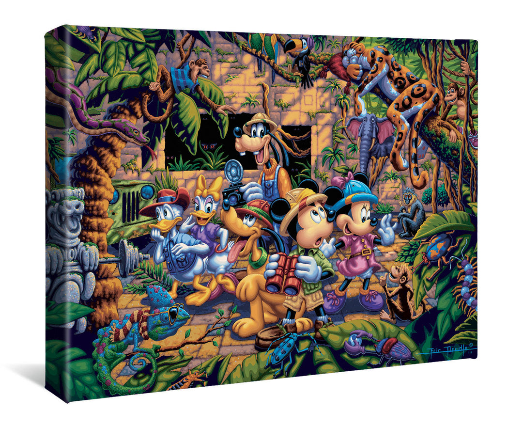 Mickey and Friends Exploring the Jungle Gallery Wrap Canvas