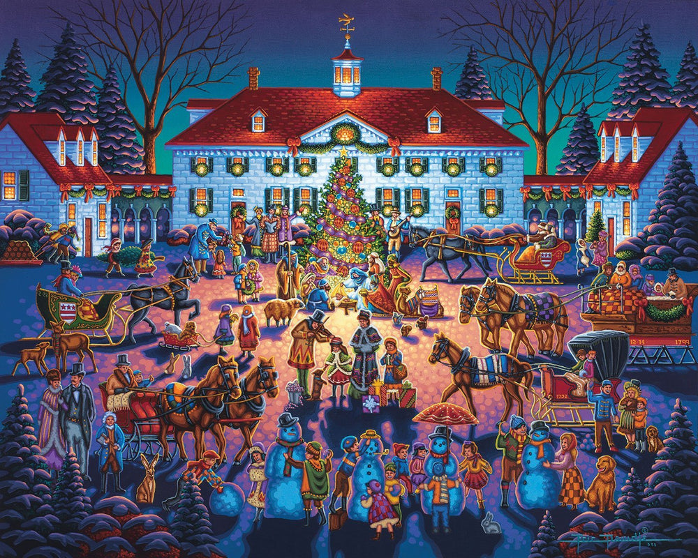 Mount Vernon Christmas Canvas Gallery Wrap