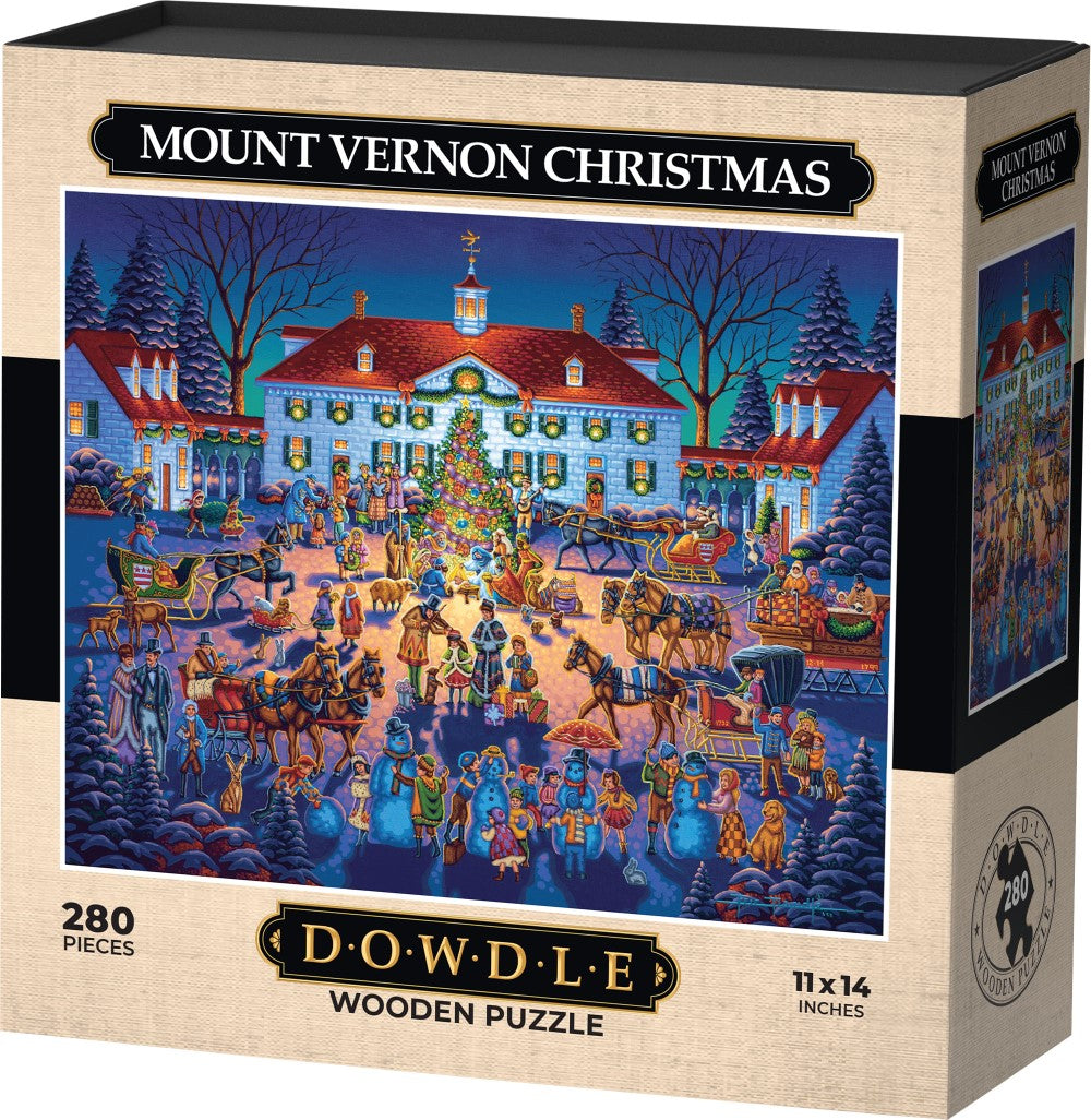Mount Vernon Christmas - Wooden Puzzle