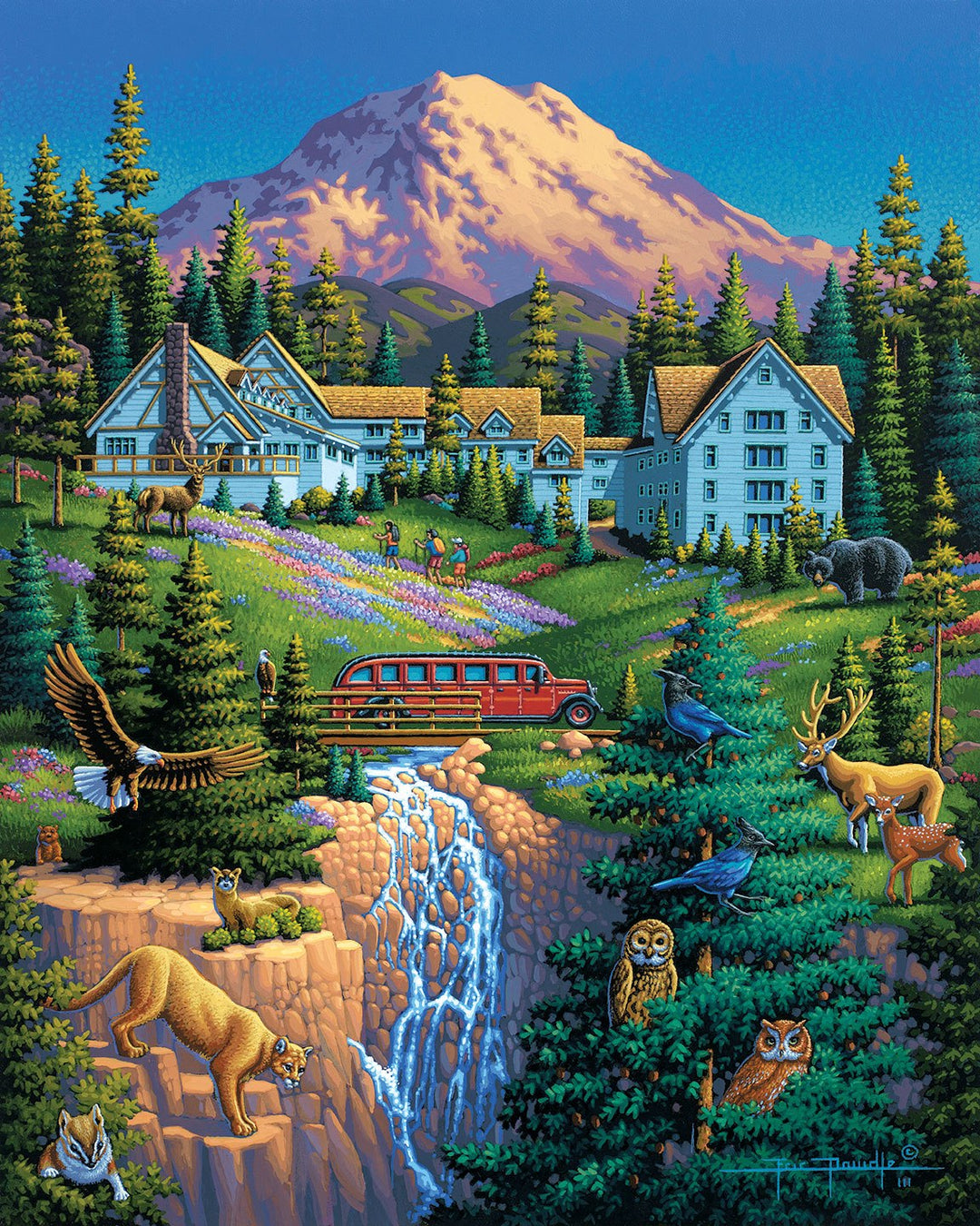 Mount Rainier National Park Poster Print