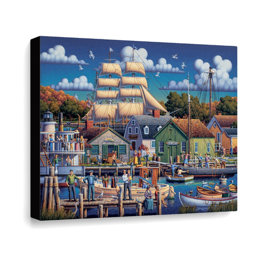 Mystic Seaport - Canvas Gallery Wrap