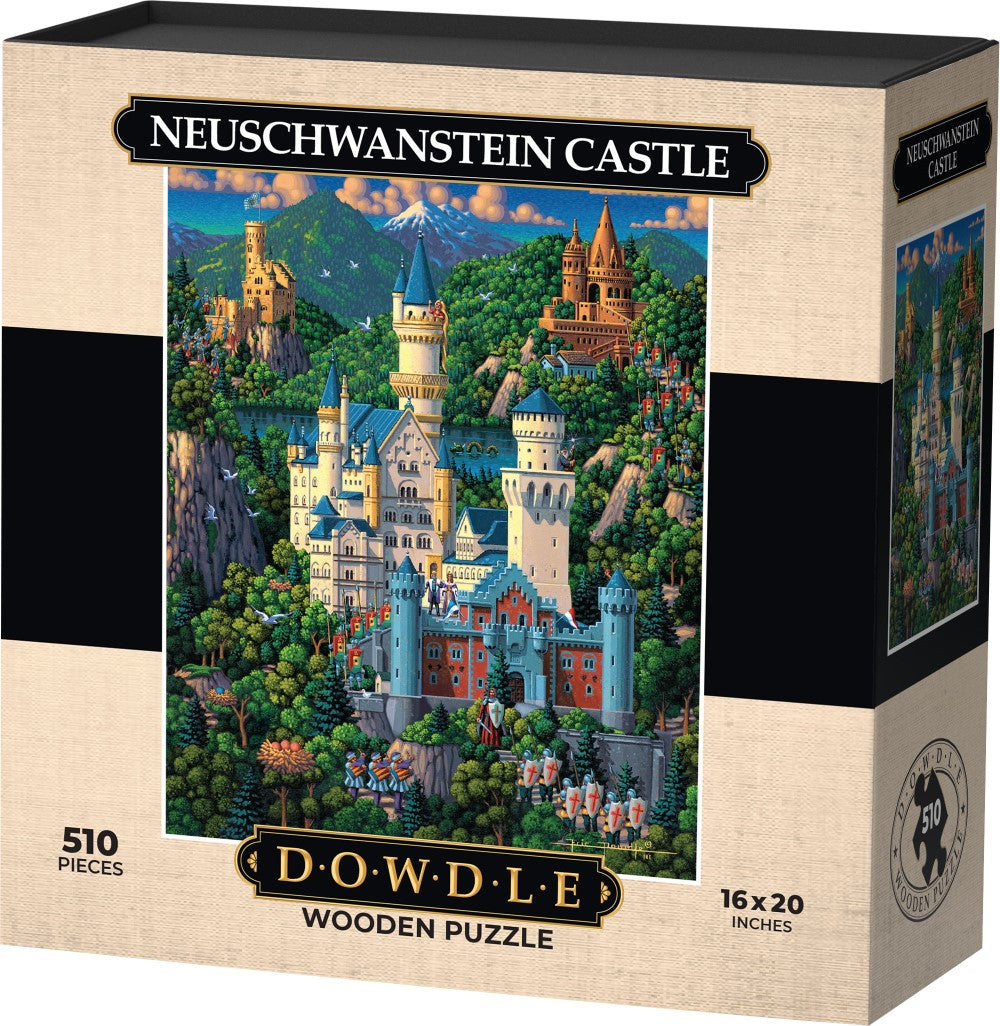 Neuschwanstein Castle - Wooden Puzzle