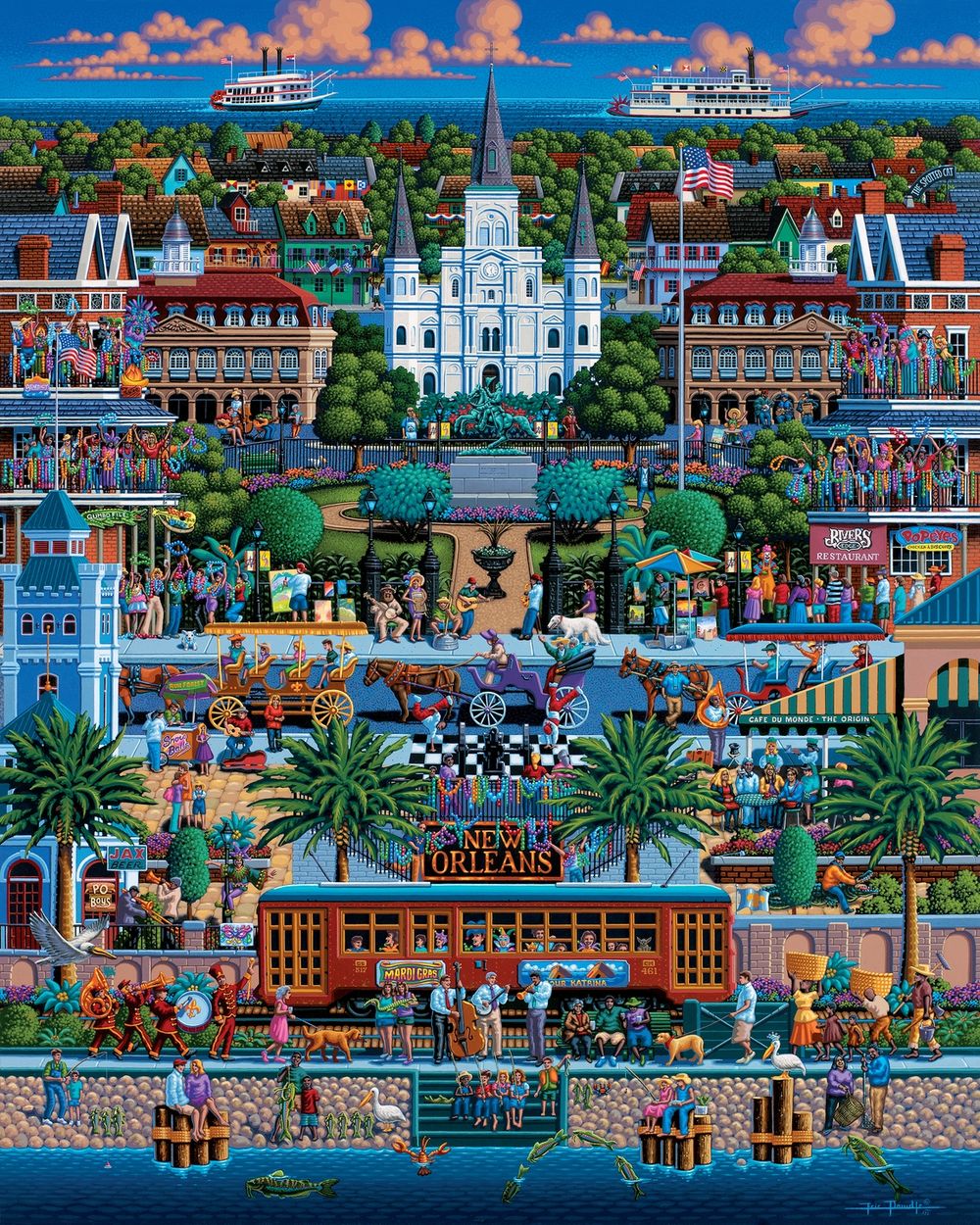 New Orleans - Wooden Puzzle