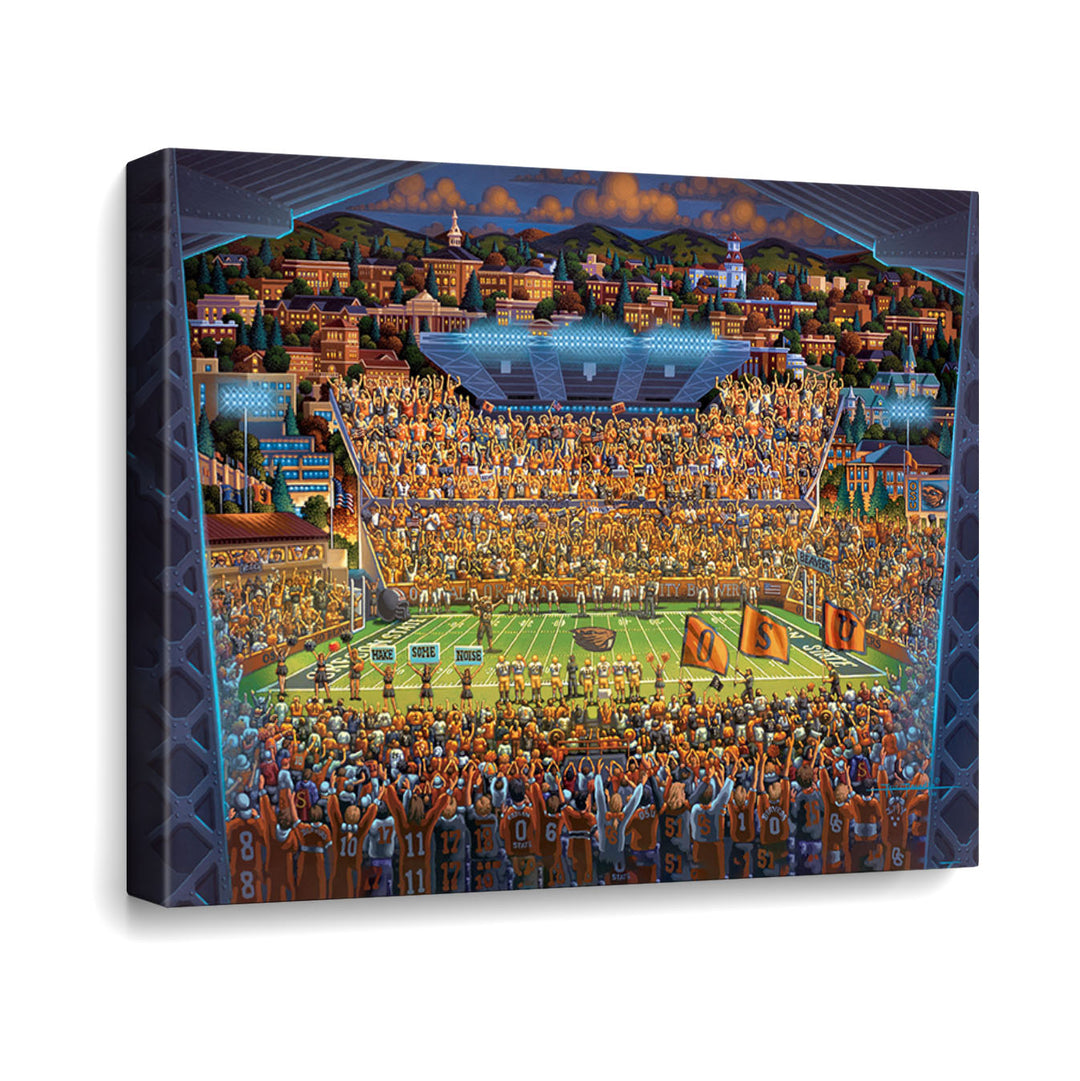 Oregon State Beavers Canvas Gallery Wrap
