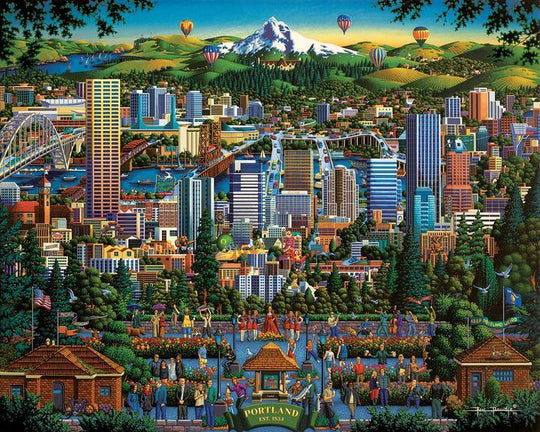 Portland City of Roses - Mini Puzzle - 250 Piece