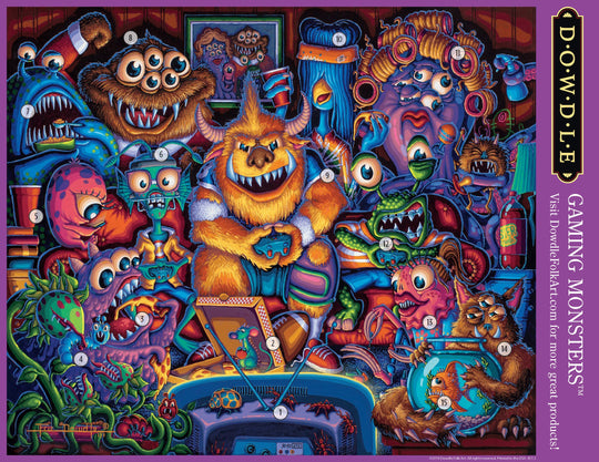 Gaming Monsters - Mini Puzzle - 250 Piece