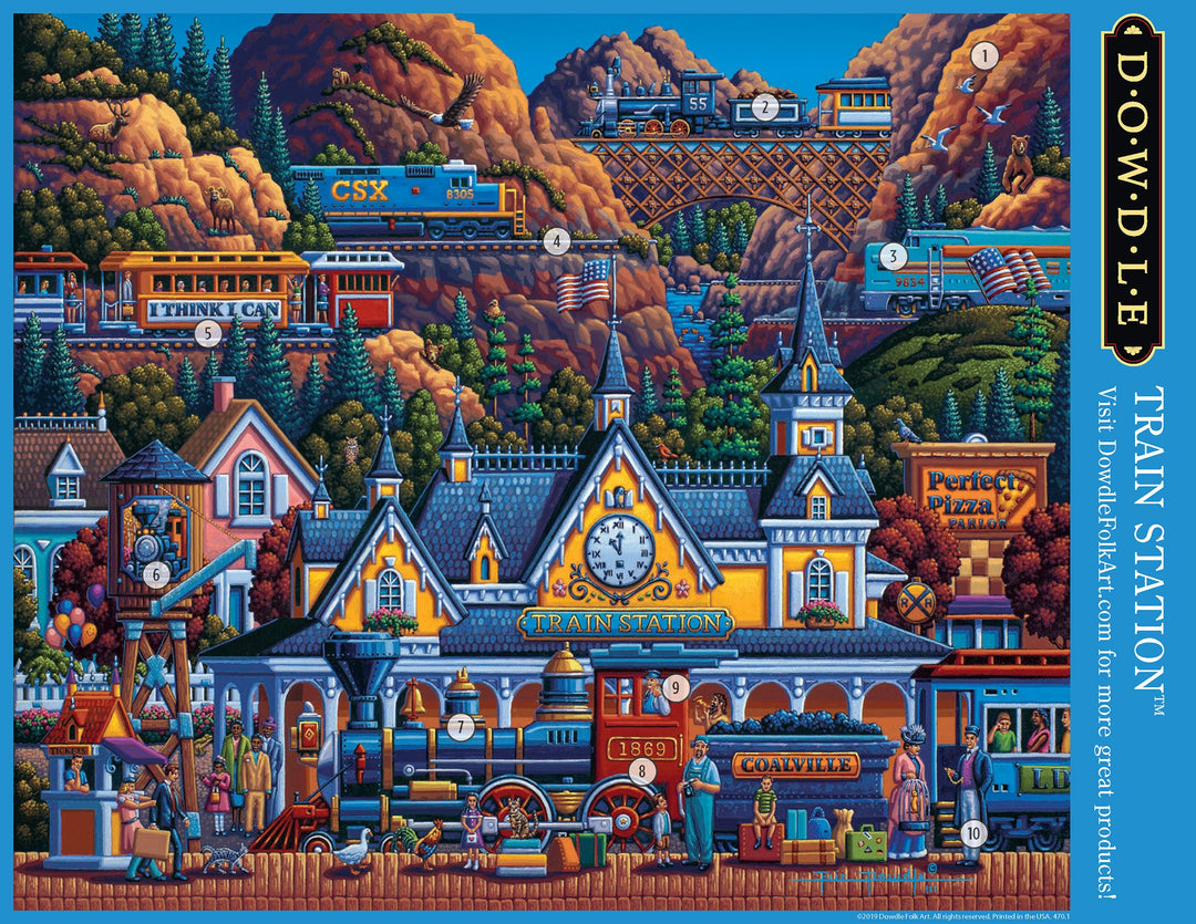 Train Station - Mini Puzzle - 250 Piece