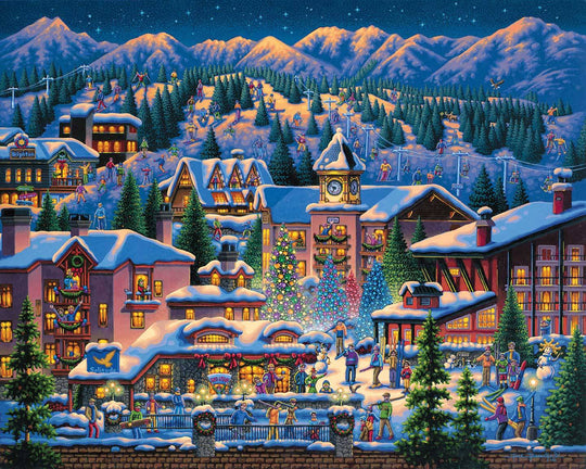 Rocky Mountain Christmas Canvas Gallery Wrap