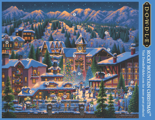 Rocky Mountain Christmas Canvas Gallery Wrap