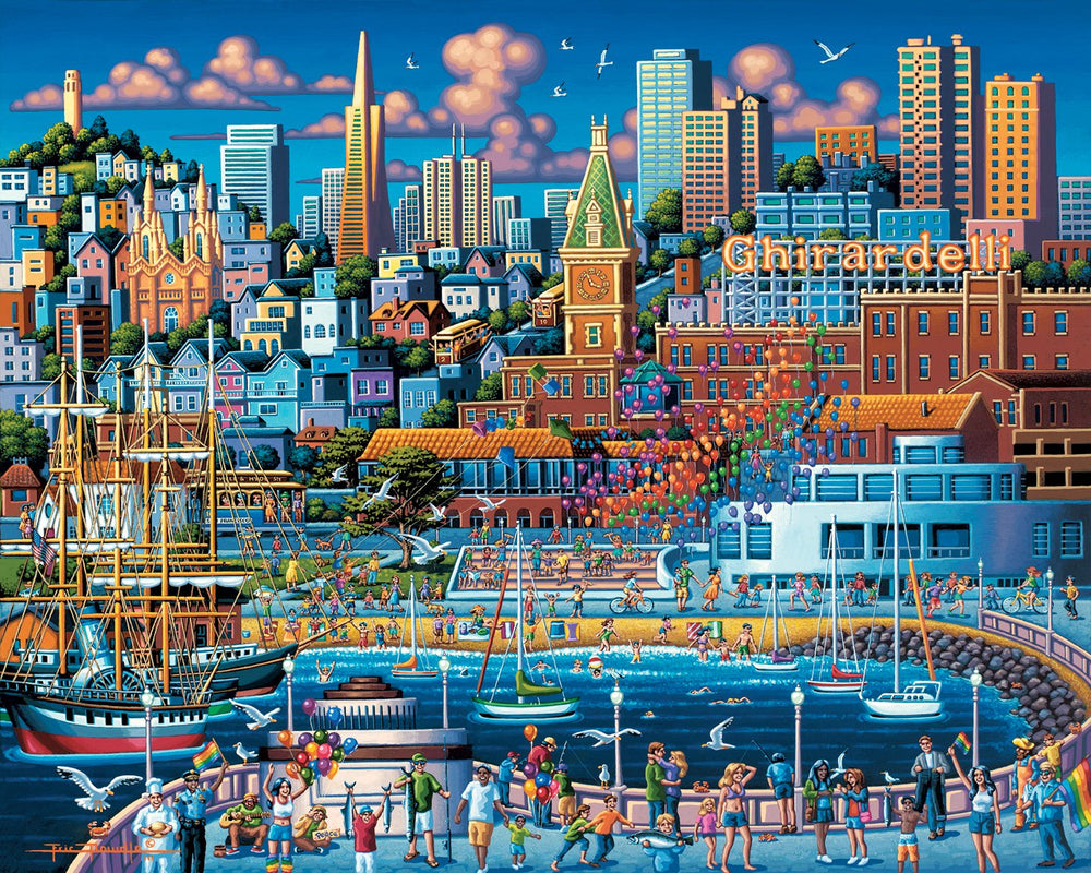 San Francisco Pier Canvas Gallery Wrap