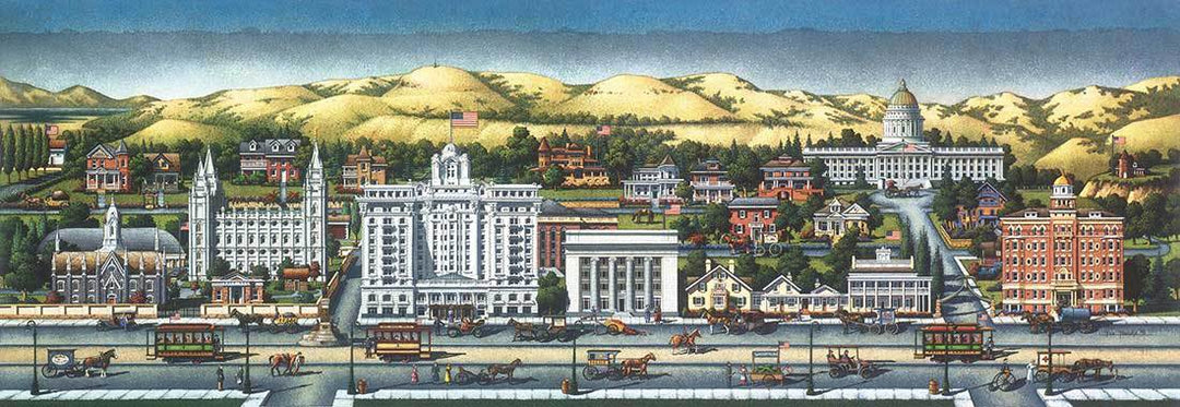 Salt Lake City 1920 Fine Art