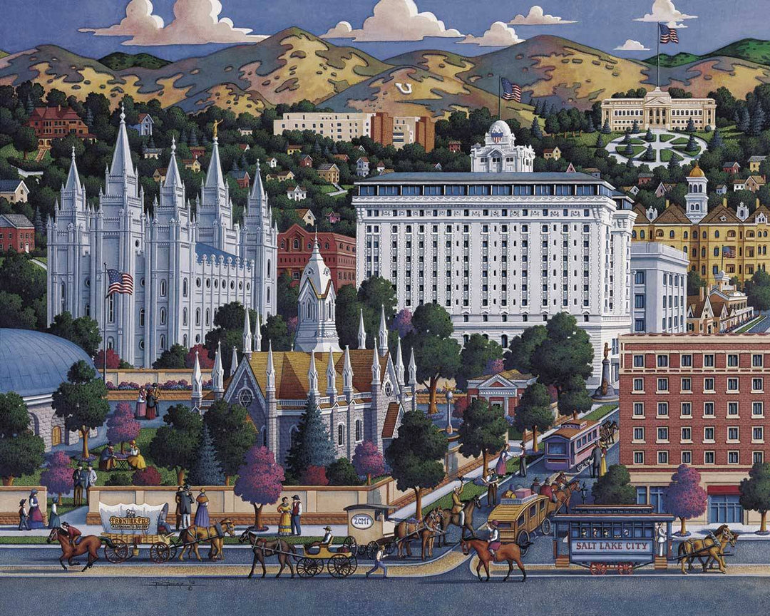 Salt Lake City Canvas Gallery Wrap
