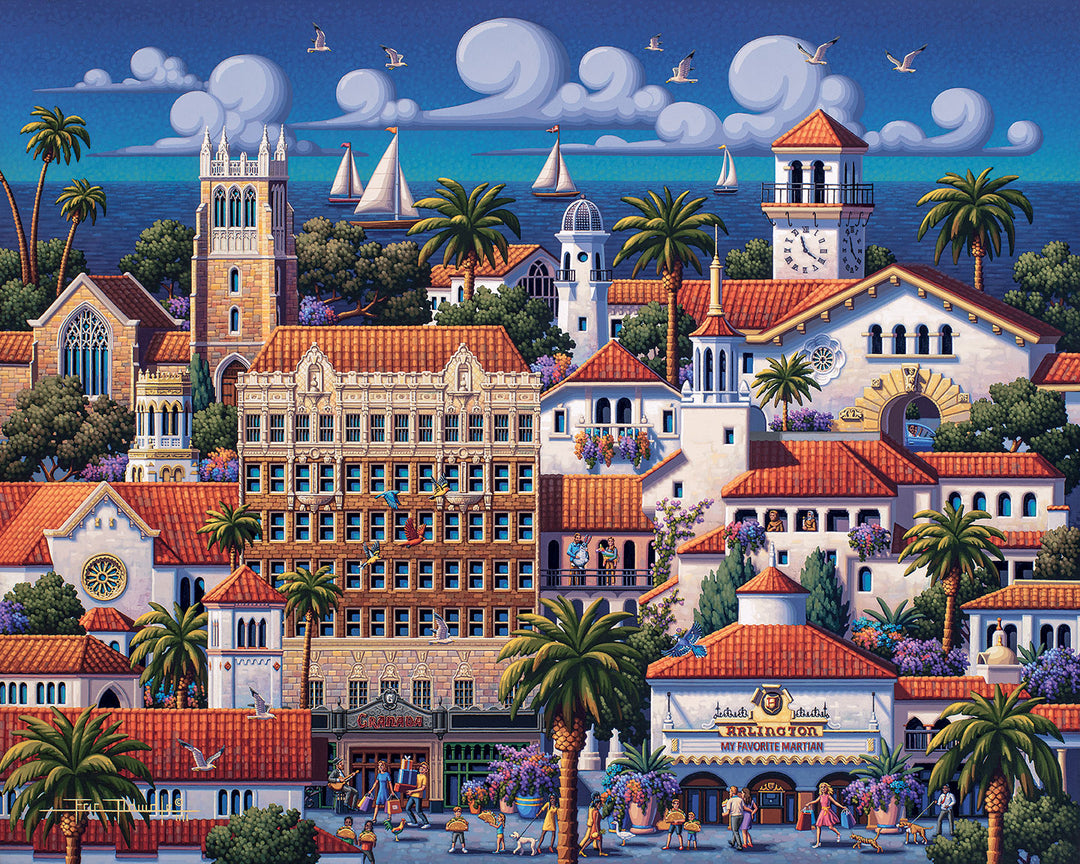 Santa Barbara Downtown - Canvas Gallery Wrap