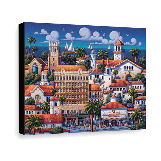 Santa Barbara Downtown - Canvas Gallery Wrap