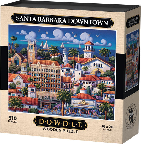 Santa Barbara Downtown - Wooden Puzzle