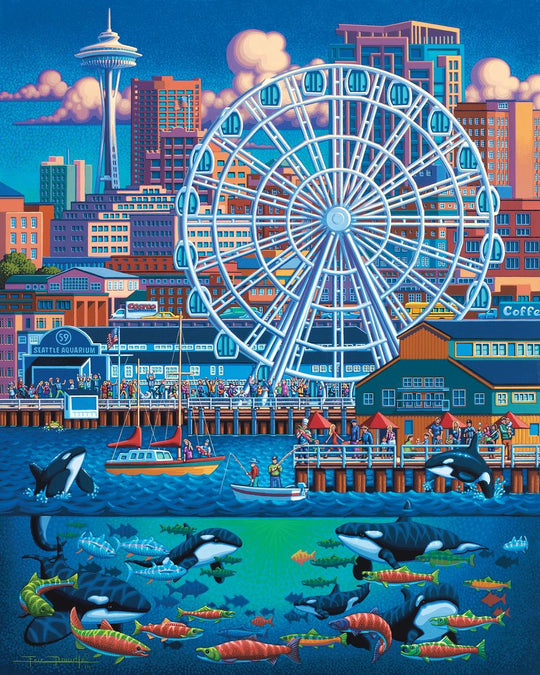 Seattle Great Wheel - Wooden Puzzle