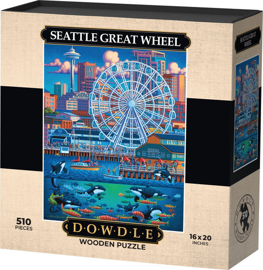 Seattle Great Wheel - Wooden Puzzle