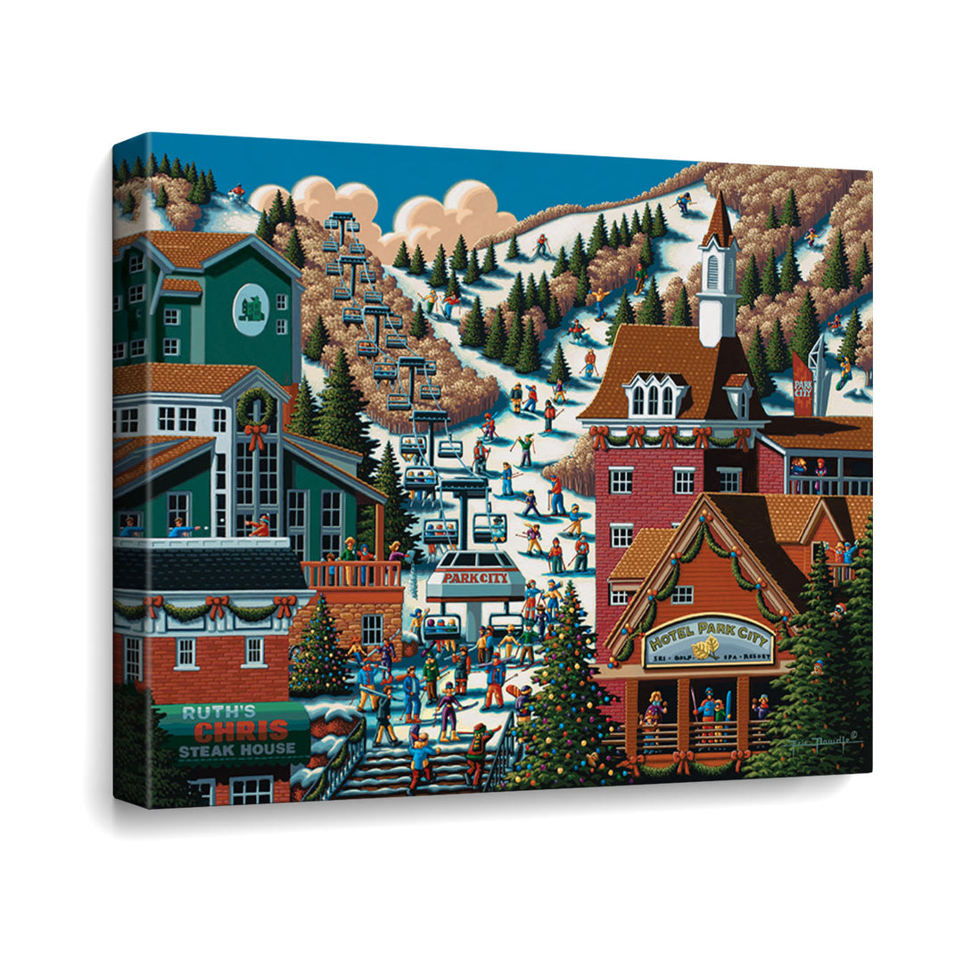Ski Park City Canvas Gallery Wrap
