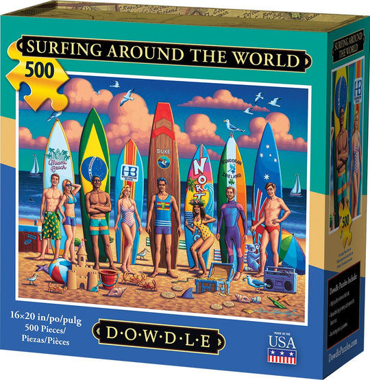 Surfing Around the World - 500 Piece