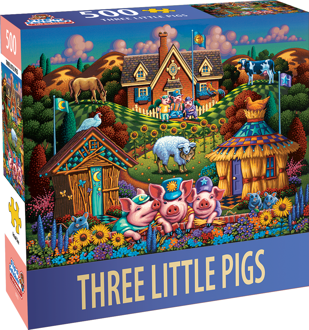 Three Little Pigs - Flip-n-Fetcher - 500 Piece