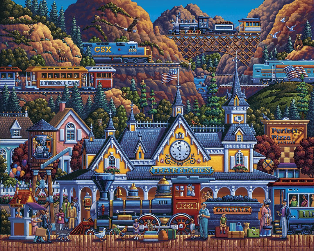 Mine Train Ride Poster Train Posters Print