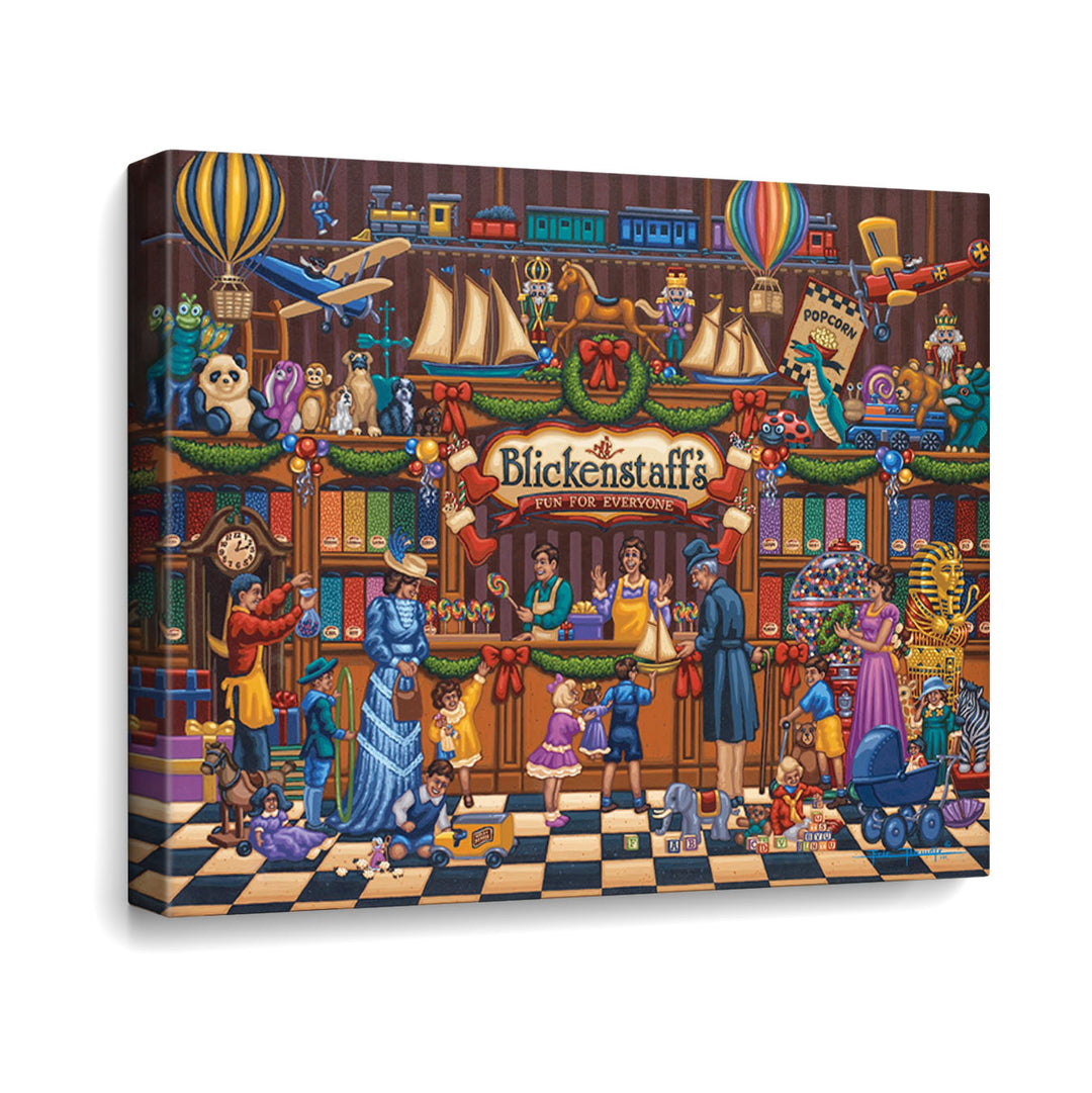 Vintage Toy Store Canvas Gallery Wrap