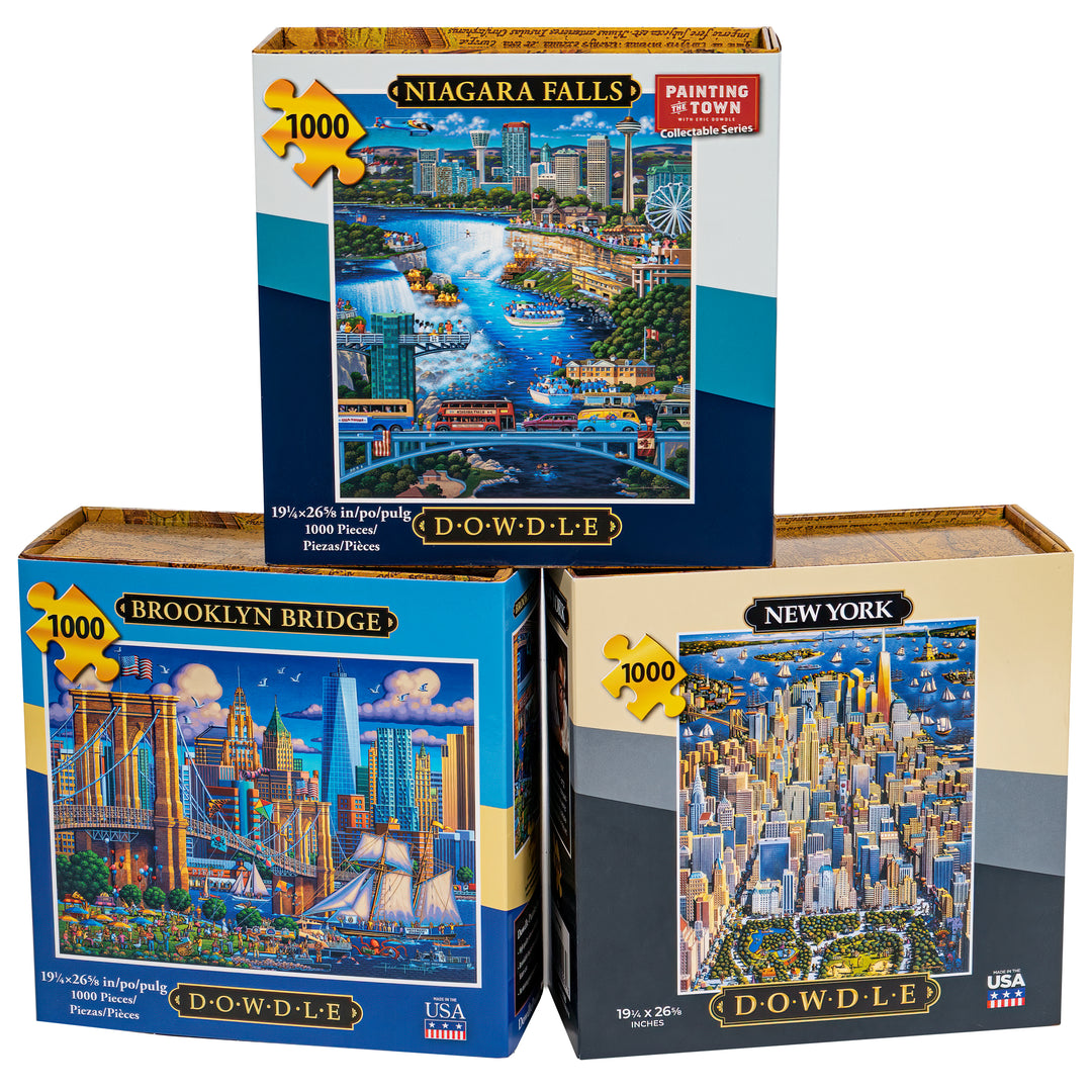 Visit New York - 1000 Piece - 3 Puzzle Bundle