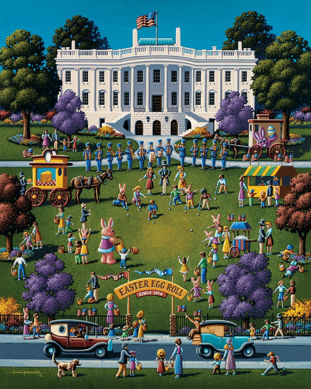 White House Easter - Wooden Puzzle